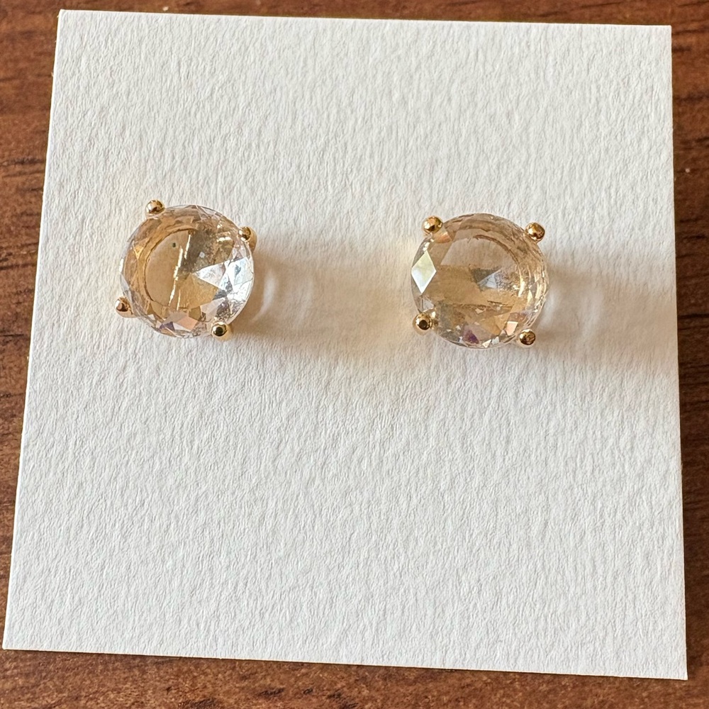 Kate Spade Stud Earrings - Gold/Crystal